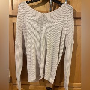 Womens sweater with twisted back. Very flattering. Size large. NWT.